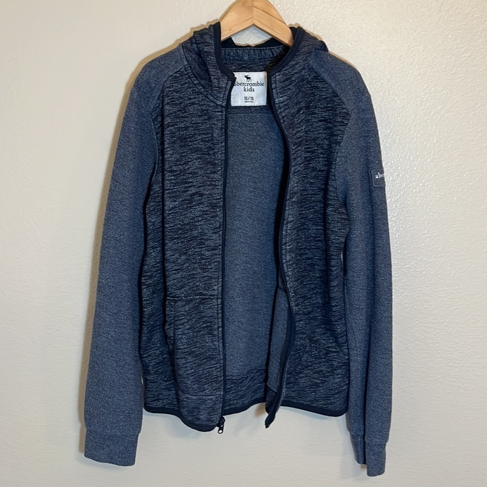ABERCROMBIE Kids Blue Zipper Sweatshirt - Picture 5 of 8